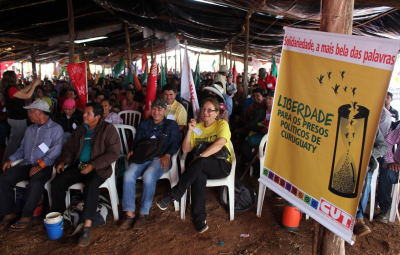 Solidariedade cutista ganha destaque em Curuguaty, no Congresso Democrático do Povo