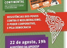 Ato internacional contra neoliberalismo acontece terça (22)