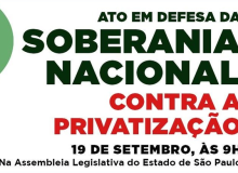 Entidades promovem audiência pública contra a privatização em SP nesta quinta