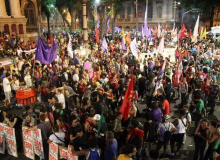 RJ: Manifestação segue da Candelária até Cinelândia