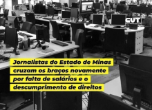 Jornalistas do Estado de Minas iniciaram greve geral nesta segunda (6)
