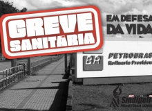 Petroleiros param Refinaria Presidente Getúlio Vargas, no PR, em defesa da vida