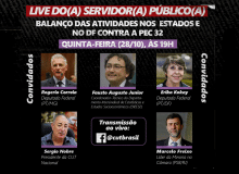 CUT e entidades denunciarão reforma Administrativa em live, nesta quinta