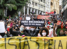 Marchas antifascistas e antirracistas no RS exigem democracia e Fora Bolsonaro