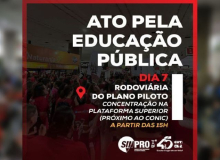 Em defesa da educação, professores e orientadores realizarão ato nesta quarta (7)