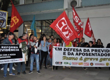 Em ato no RS, sindicalista reforça a luta contra a destruição da aposentadoria
