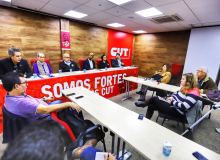 Sindicalistas americanos prestam solidariedade e defendem justiça para Lula
