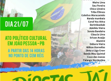Paraíba realiza Ato Político pelas “Diretas Já”, nesta sexta