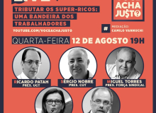 CUT e centrais debatem a tributação dos super-ricos: uma bandeira dos trabalhadores