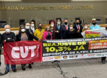 CUT e centrais defendem reposição de 10,3% ao mínimo regional em Porto Alegre