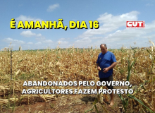 Sem crédito para enfrentar a seca, agricultores do Sul e MS protestam nesta quarta