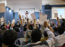 Bancários debatem resistência e defesa dos direitos da classe trabalhadora
