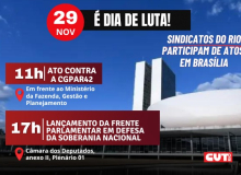 Sindicatos do Rio de Janeiro participam de atos em Brasília