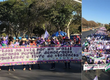 Marcha das Margaridas e das mulheres indígenas caminha para ato no Congresso