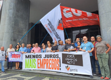 Trabalhadores protestam contra juros altos em todo o Brasil