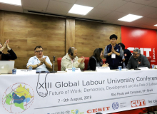 Em ato internacional, sindicalistas do mundo pedem democracia e Lula livre