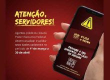 Servidores têm até 30 de abril para atualizar e validar cadastro no SouGov.Br