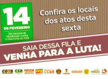 Saia da fila do INSS e venha para a luta. Confira onde haverá atos nesta sexta
