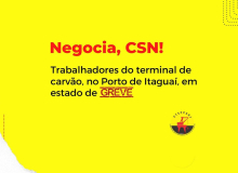 Trabalhadores do Porto de Itaguaí, da CSN, suspendem greve até a 0 hora desta quinta