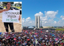 Brasília tem passeata pela Esplanada e mobilização em frente ao Congresso