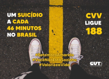 Sindicalistas orientam sobre prevenção ao suicídio neste Setembro Amarelo