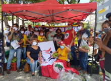 Bancários de Pernambuco e MST protestam contra reestruturação do Banco do Brasil