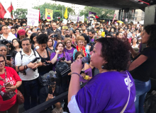 80 mil mulheres marcham contra Previdência de Bolsonaro em SP