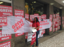 Greve geral paralisa agências bancárias em todo o país