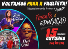 SP: Apeoesp promove Tributo à Educação no domingo, 15/10