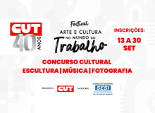 Festival de Cultura dos 40 anos da CUT terá premiação especial. Veja como participar