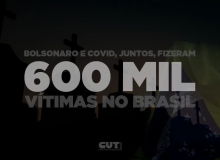 Negligência e negacionismo de Bolsonaro levou país à trágica marca de 600 mil mortes