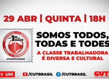 Diversidade é o tema da live da Semana do Trabalhador da CUT desta quinta-feira