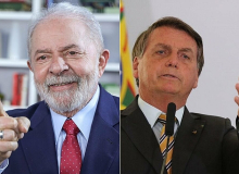 Exame/Ideia: No 1º turno,  Lula tem 44% das intenções de voto e Bolsonaro, 36%