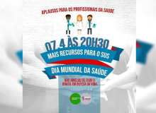 Em dia de ‘aplaudaço’, profissionais de saúde denunciam precariedades