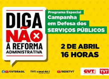 É nesta sexta o programa da TVT sobre campanha da CUT em defesa do serviço público