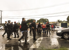 CUT-RN repudia repressão da PM que tentou barrar ato contra reforma de Bolsonaro