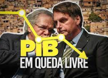 Dupla Bolsonaro/Guedes fracassa, PIB cai 0,1%  e país entra em recessão técnica