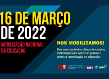 Educadores realizam atos nesta quarta por valorização e pelo piso do magistério 2022