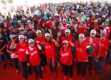 Em defesa de direitos, milhares de trabalhadores estão em Brasília