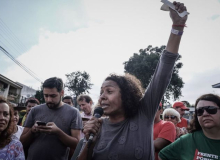 “As balas não irão nos calar”, diz coordenadora do acampamento pró-Lula