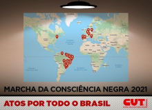 Confira no mapa da CUT onde tem atos #ForaBolsonaro no feriado da Consciência Negra
