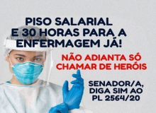 Servidores vão a Brasília nesta terça (17) lutar pela aprovação do PL da Enfermagem
