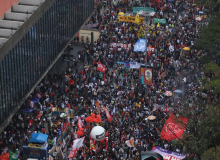 Manifestantes ocupam a Paulista pelo Fora Bolsonaro: ‘A culpa é dele’