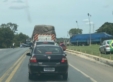 Caminhoneiros fazem paralisação no Rio Grande do Sul