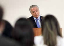 Para empresários, Temer diz que vai “modernizar” marco regulatório do saneamento