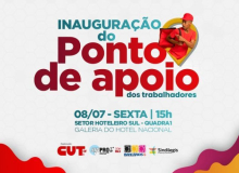 CUT inaugura ponto de apoio para entregadores por aplicativos, nesta sexta (8)