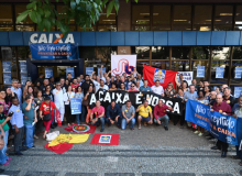 Bancários da Caixa vão às ruas nesta quinta contra privatização da Lotex