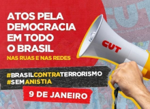 CUT e Frentes apoiam manifestações em defesa da democracia para esta segunda (9)