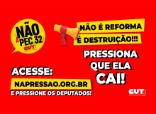 AO VIVO: Comissão vota a PEC 32, que destrói o serviço público. Acompanhe