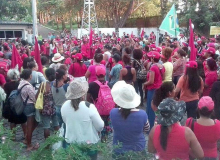 Em defesa da água, mulheres sem terra ocupam Chesf, Usina de Xingó e Nestlé